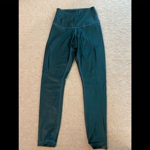 DYI shiny forest green leggings size small